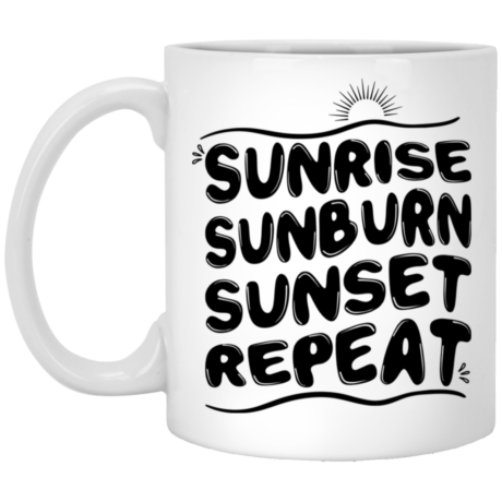 Sunrise Sunburn Sunrise 11oz White Mug