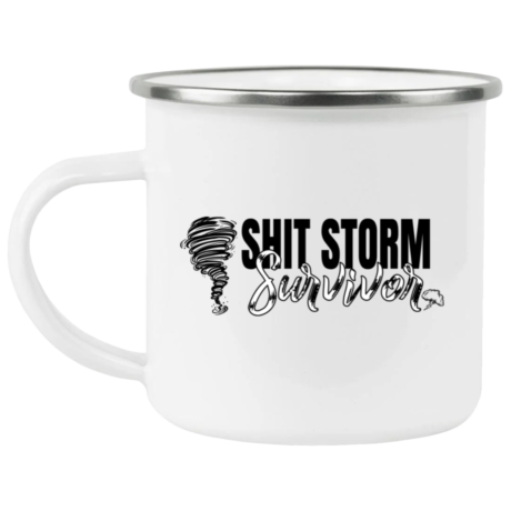 Shit Storm Survivor Enamel Mug