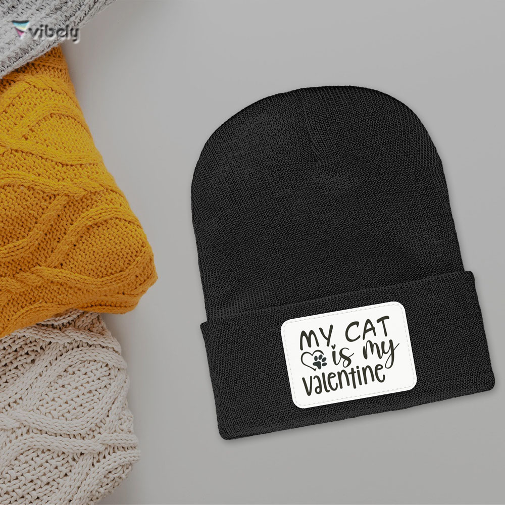 cat valentine beanie My Cat Is My Valentine Beanie