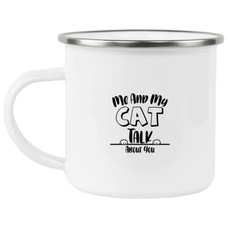 Me And My Cat Enamel Mug