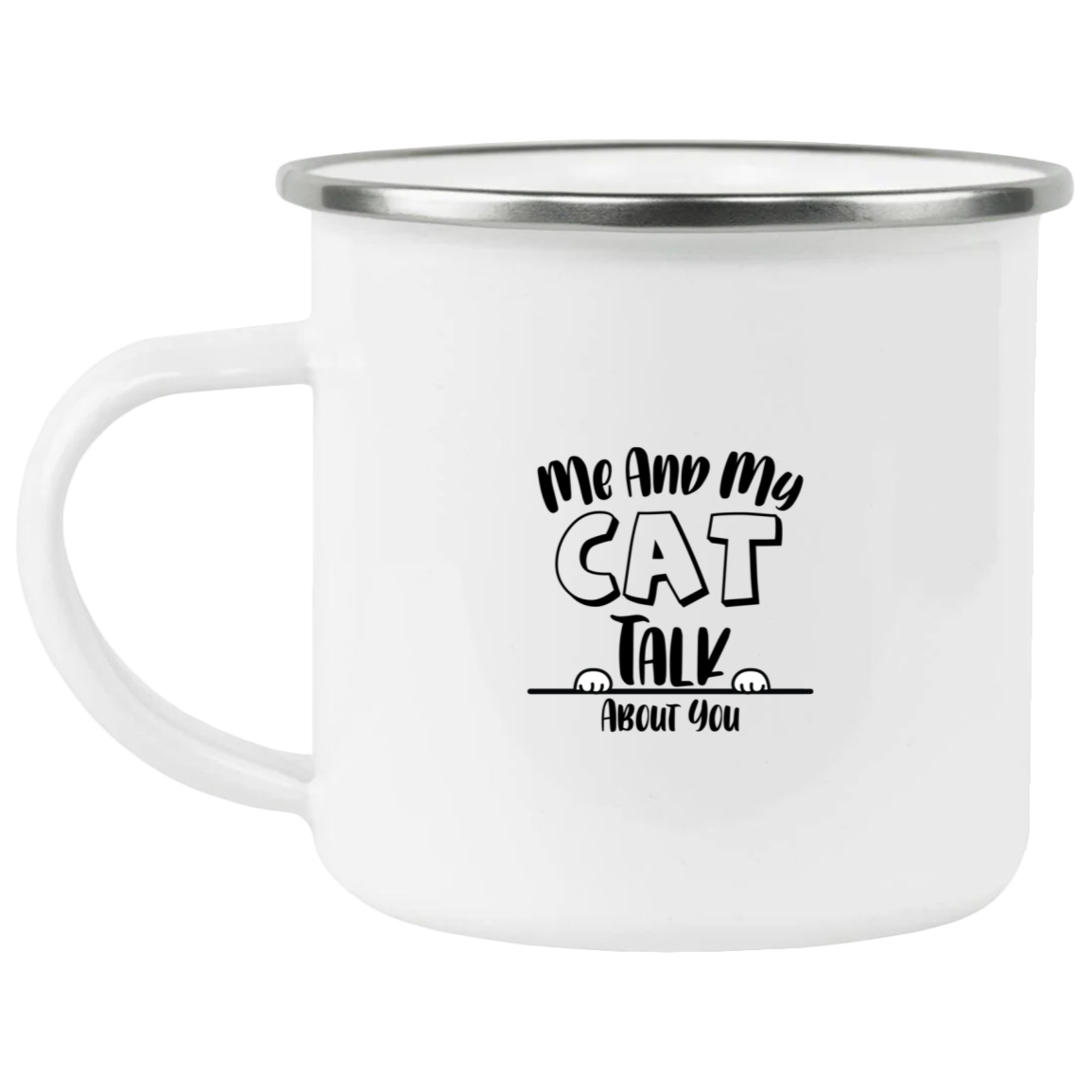 1458-15130-106031841 Me And My Cat Enamel Mug