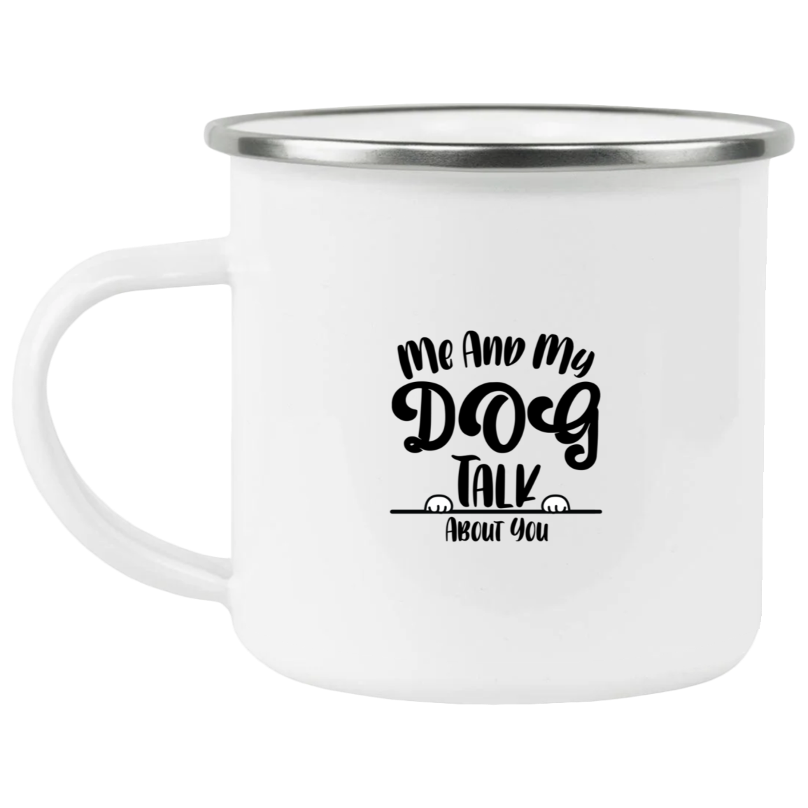 1458-15130-106031842 Me And My Dog Enamel Mug