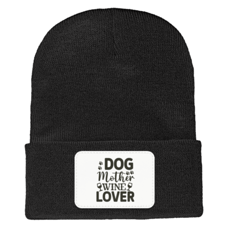 Dog Mother Wine Lover Beanie