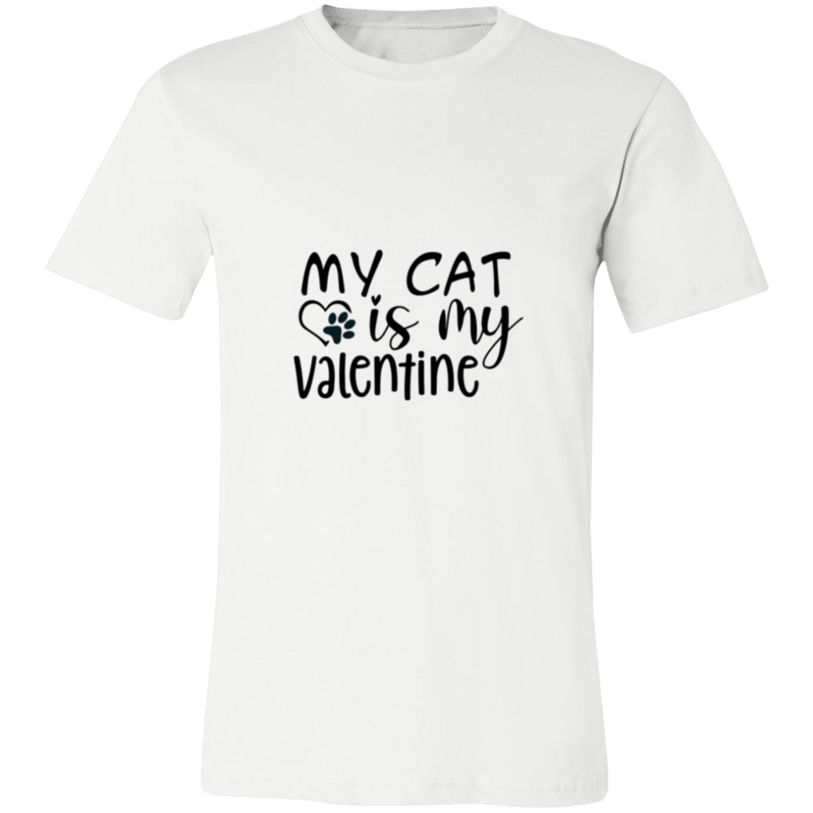 952-9405-106358129 My Cat Is My Valentine T-Shirt