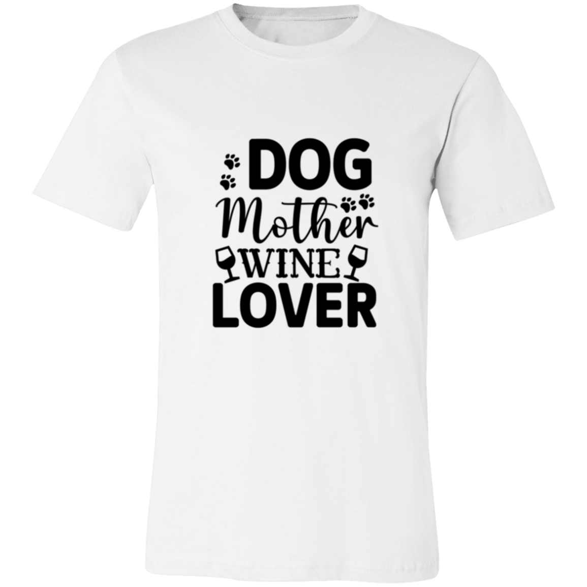 952-9405-106358137 Dog Mother Wine Lover T-Shirt