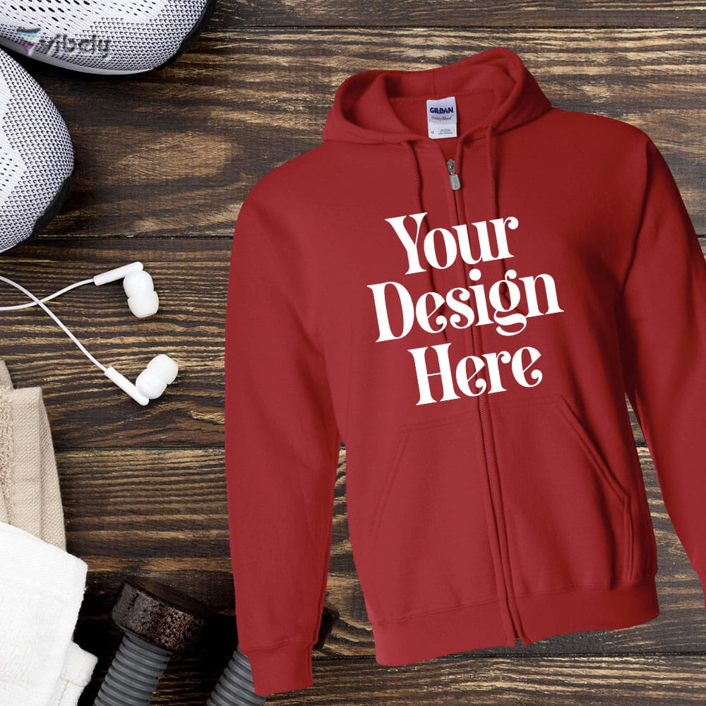 Customizable Zip Hoodie