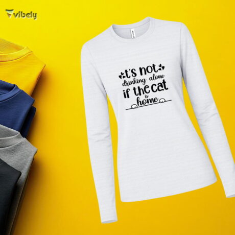 Not Alone If The Cat Is Home Long Sleeve